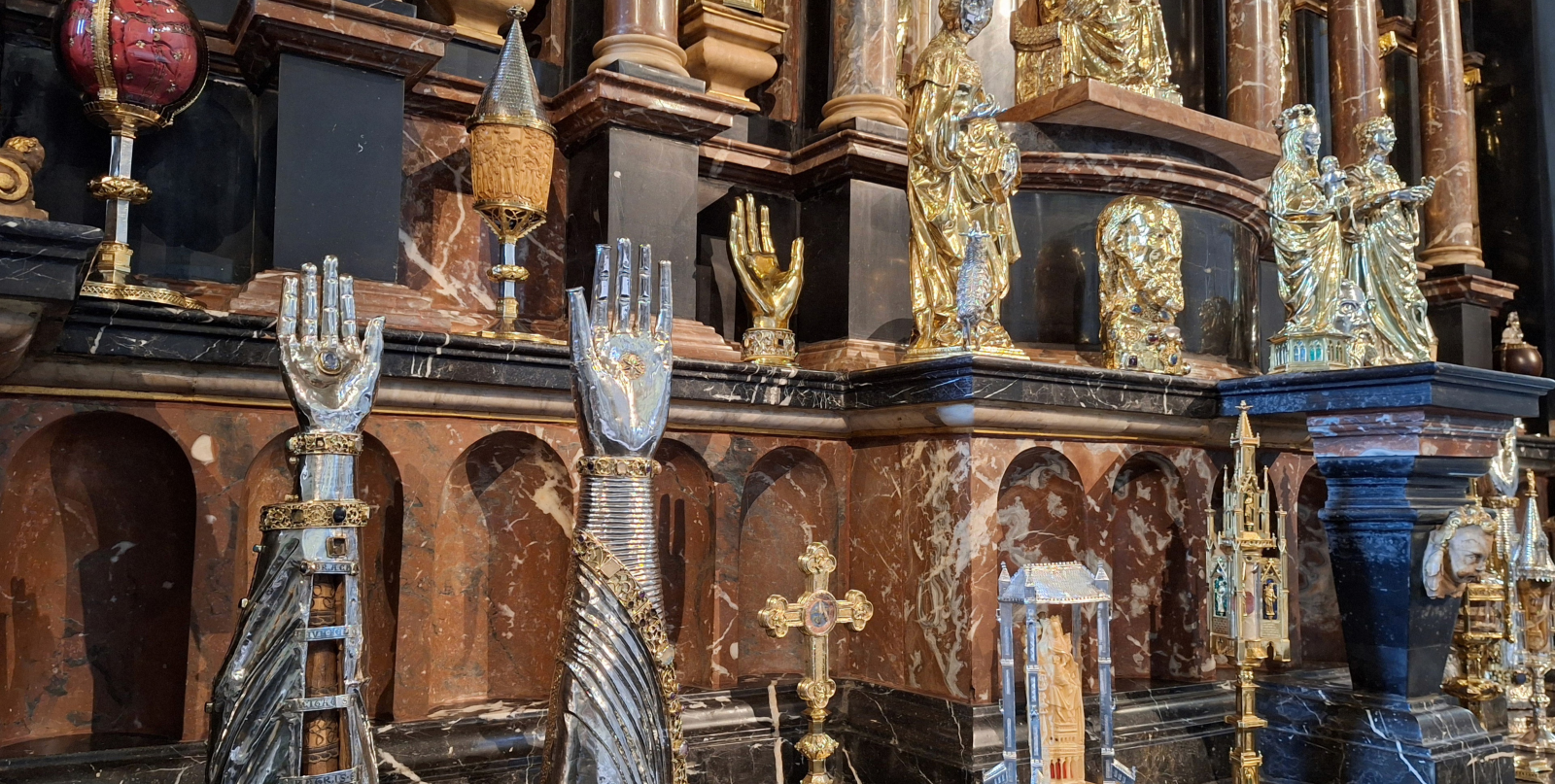 Detailansicht Domschatz im Hochaltar: ©St.-Paulus-Dom 2026, Domverwaltung