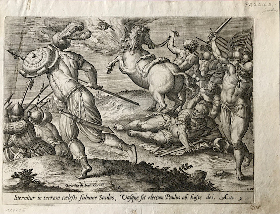 OHNE TITEL (PAULUSSTURZ), H.C.F., ausgeführt von Gerardus de Jode, um 1590, Domschatz Münster, Inv.-Nr. Gr.059, Foto: Dr. Michael Reuter