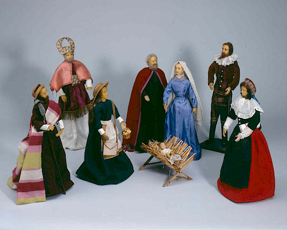 Home nativity scene, 1840–1850, © Relígio – Westphalian Museum of Religious Culture