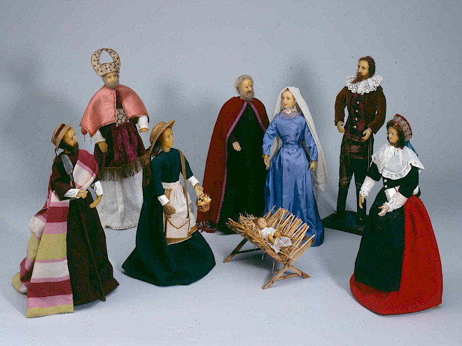Hauskrippe, 1840–1850, © Relígio. Wes älisches Museum für religiöse Kultur